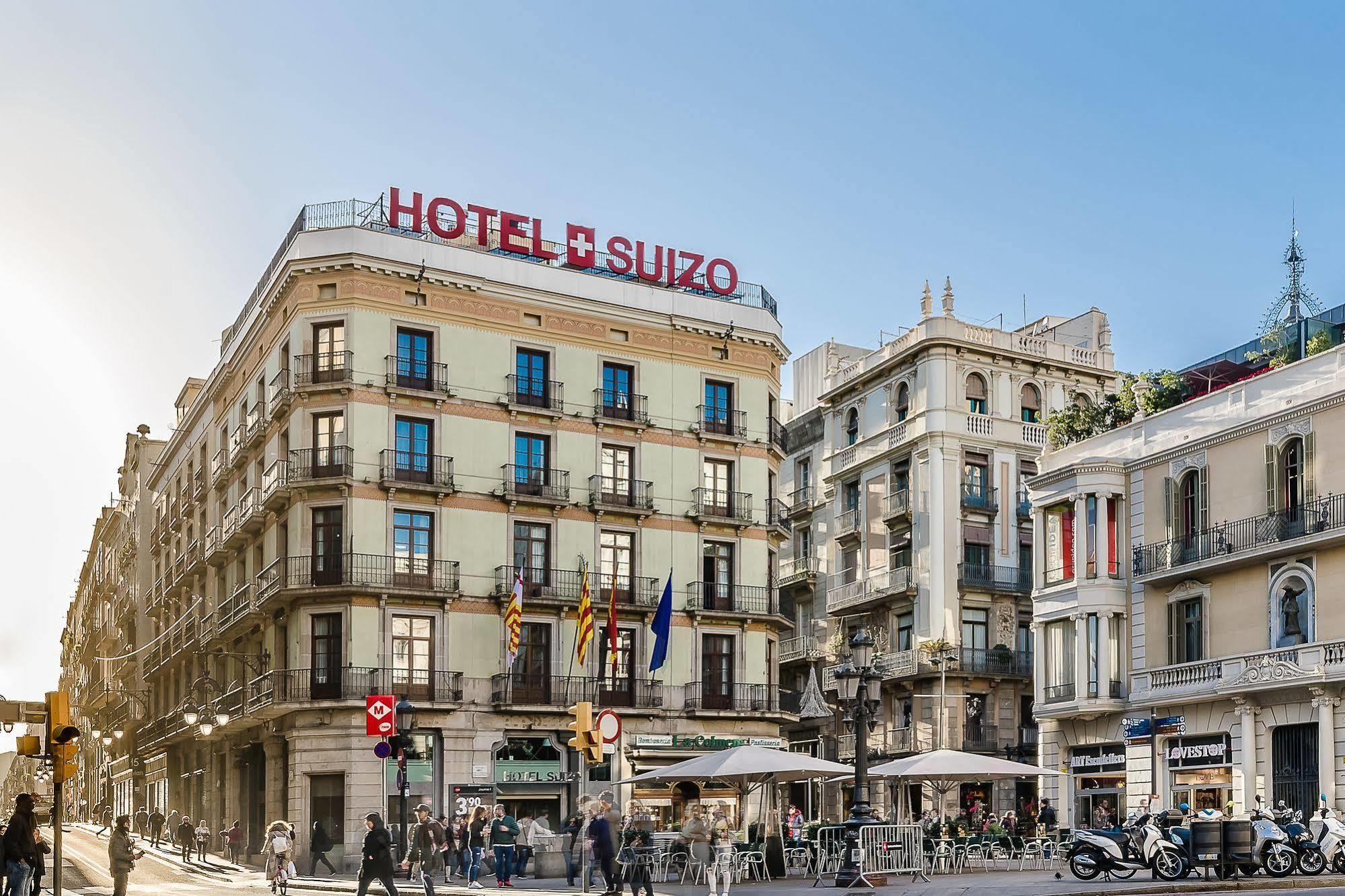 Hotel Suizo Barcellona Esterno foto