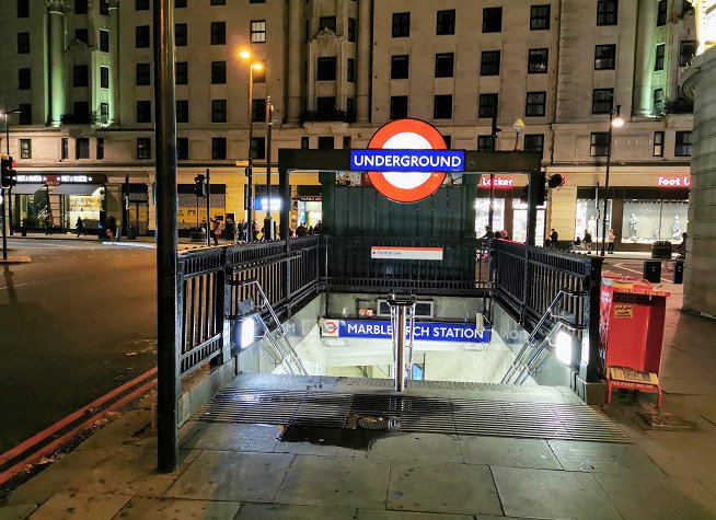 Marble Arch tube photo