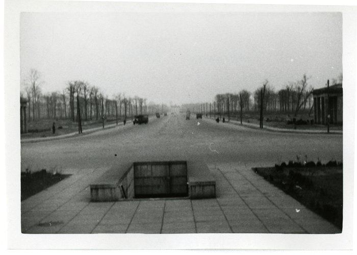 Tiergarten Avenue running through the Tiergarten in Berlin, Germany in the ... photo