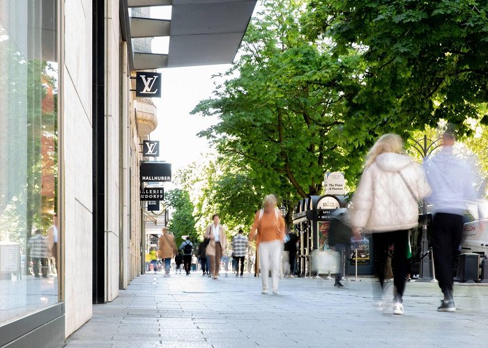 Königsallee Luxury shopping on Königsallee in Düsseldorf photo