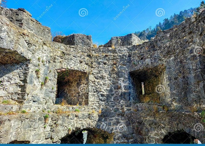 Schattenburg Ruins of the Schattenburg Castle in Feldkirch Stock Photo - Image ... photo