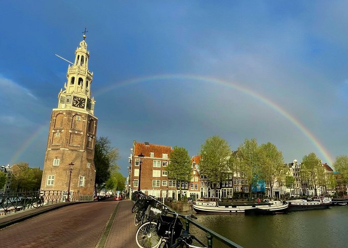 Montelbaanstoren Early morning rainbow over Montelbaanstoren : r/Amsterdam photo