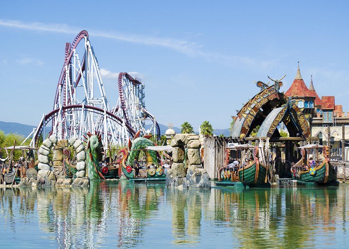 MagicLand Rainbow Magicland Park in Valmontone, Italy (near Roma) with some ... photo