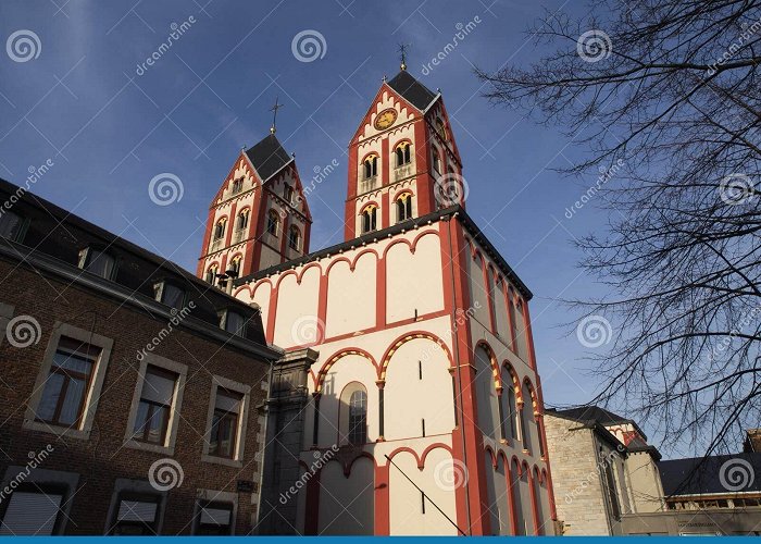 Saint Bartholomew's Church Saint Bartholomew Church in LiÃ¨ge Stock Image - Image of dark ... photo