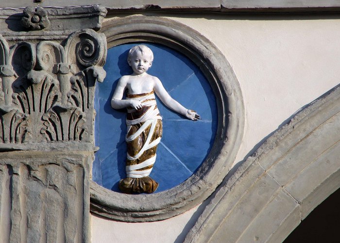 Hospital of Innocents Andrea della Robbia's bambini at the Ospedale degli Innocenti ... photo