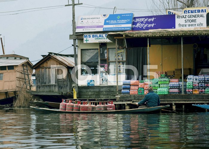 Nehru Park Floating Market Srinagar, Kashmir, India... | Stock Video | Pond5 photo