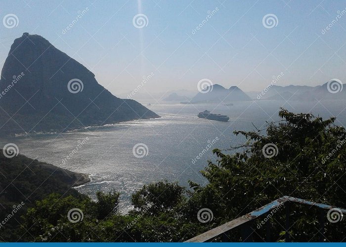 Duque de Caxias Fort Ship and Red Beach Urca View in Duque De Caxias Fort Leme Rio De ... photo