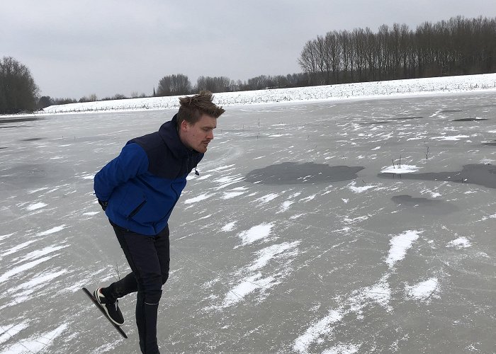 Zuid Limburgse Golf Today was the first time in years that you could ice-Skate in ... photo