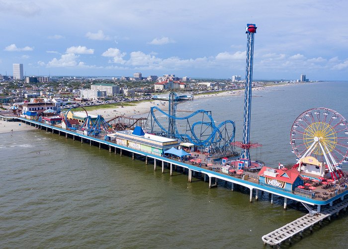 Galveston Island Historic Pleasure Pier Galveston Island Historic Pleasure Pier : r/drones photo