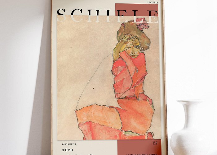 Egon Schiele Museum Egon Schiele Print Exhibition Print Vintage Poster Expressionism ... photo