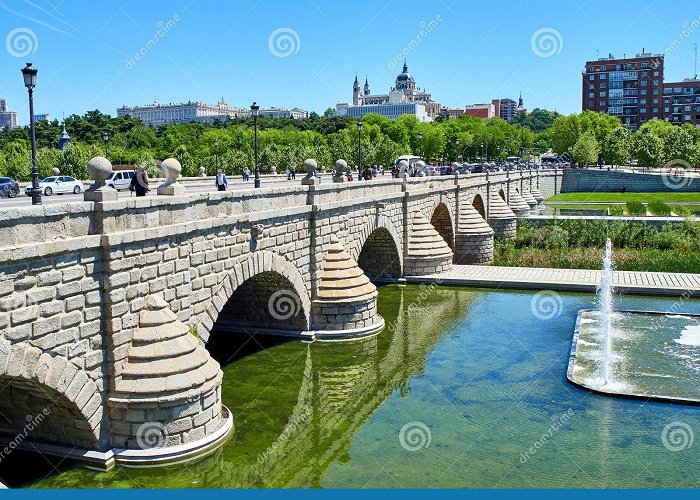 Puente de Segovia Puente De Segovia Bridge Crossing the Gardens of Madrid Rio ... photo