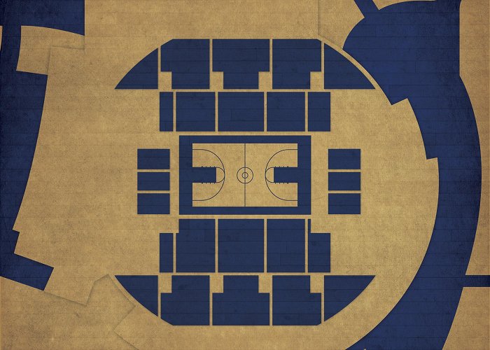 Brick Breeden Fieldhouse Brick Breeden Fieldhouse Map Art - City Prints photo