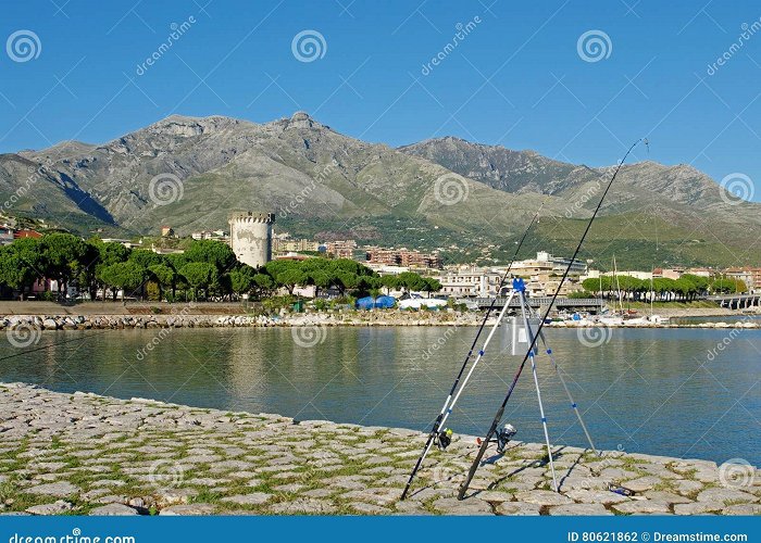 Formia Harbour The City of Formia Italy Seen from Its Harbor Stock Photo - Image ... photo