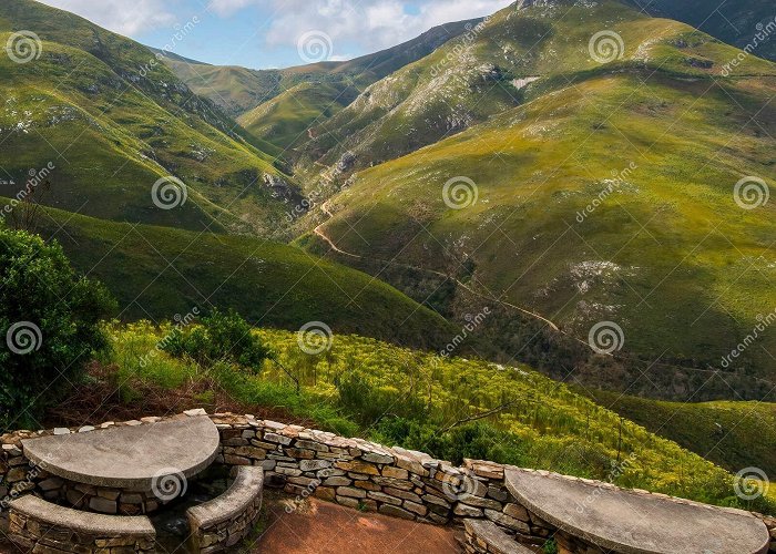 Outeniqua Pass Montagu Pass from the Outeniqua Pass Lookout. Stock Image - Image ... photo