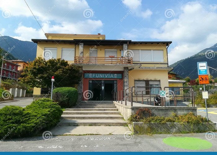 Albino - Selvino Albino, Bergamo. the Facade of the Building of the Cableway that ... photo