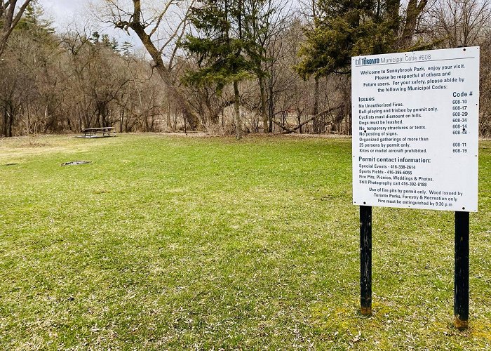 Sunnybrook Park Park sign basically prohibiting fun of any kind is the most ... photo