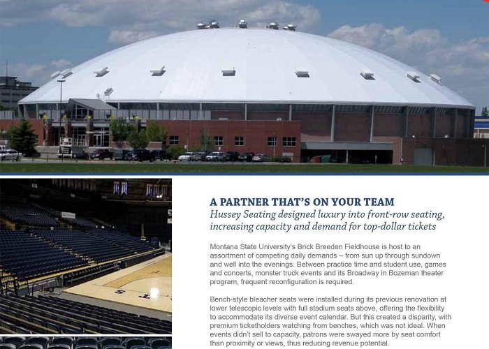 Brick Breeden Fieldhouse Montana State University Case Study photo