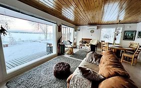 Lapland Sunrise Cottage With Lakefront Sauna Rovaniemi Exterior photo