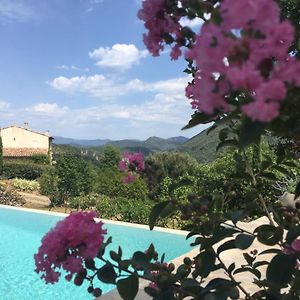 Gîte en Cévennes du sud, bergerie restaurée, 2 à 4 personnes, piscine, vue exceptionnelle, authenticité et confort Saint-Laurent-le-Minier Exterior photo