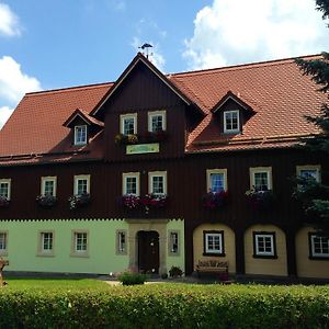 Hotel Pension Immergruen Kurort Jonsdorf Exterior photo