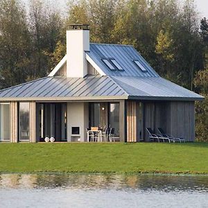 Modern Lodge On The Water In A National Park Tholen Exterior photo