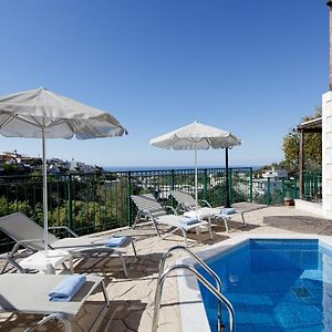 Luxury Villa Mahin, Pool, Sea View, Rethymno Kirianna Exterior photo