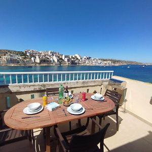 Appartamento Blue Harbour Seafront Penthouse With Large Terrace With Panoramic Sea Views - By Getawaysmalta St. Paul's Bay Exterior photo