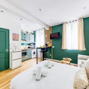 Appartamento Le Central Green Studio Parisien Cosy Proche Metro Clichy Exterior photo