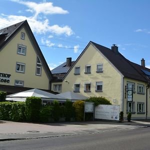 Hotel-Gasthof Zur Rose Weißenhorn Exterior photo