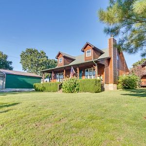 Incredible Log Home 1 Mile From Lake Tenkiller Vian Exterior photo