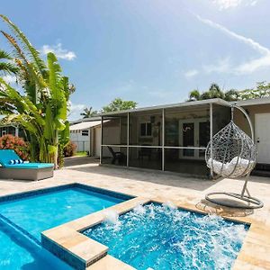 Miami Art Villa Heated Saltwater Pool With Spa Ev Dania Beach Exterior photo