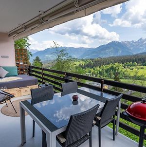 -Panorama-Bergblick- Dampfbad-Dusche Und Aussenbett Appartamento Flims Exterior photo