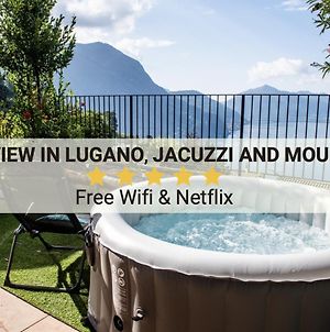 Lugano Vista Lago, Jacuzzi, Montagna a 5 stelle Appartamento Exterior photo