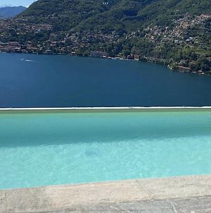 Como Lake Astonishing View From Pool Villa Blevio Exterior photo